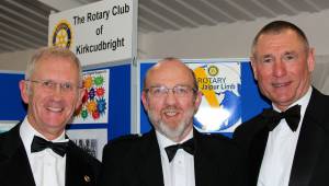 President Dr John Locke with Guest Speakers (L) John  and (R) Alan 